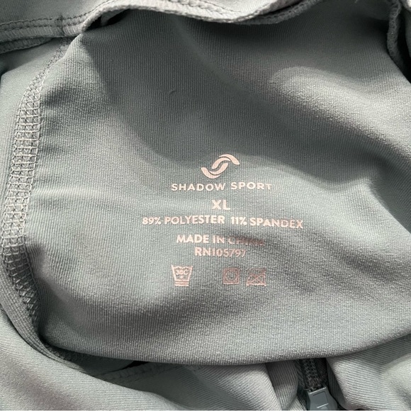 Shadow Sport Fitted Mock-Neck Zip Front Athletic Jacket Light Blue New! - Picture 7 of 8